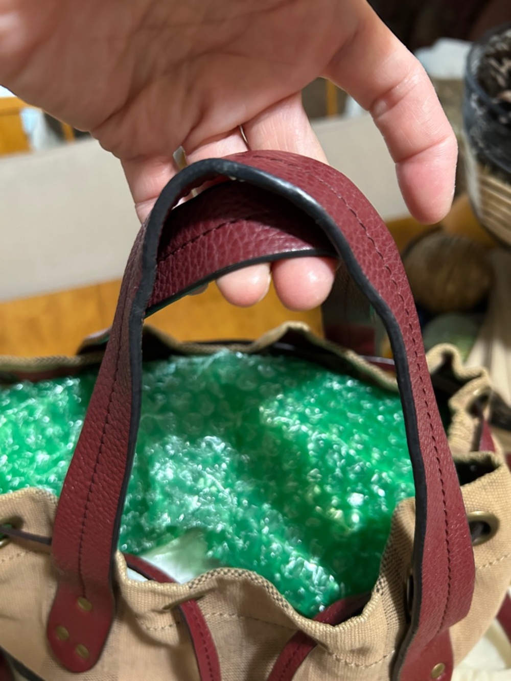 BURBERRY Drawstring Bucket Bag - Picture 10 of 11